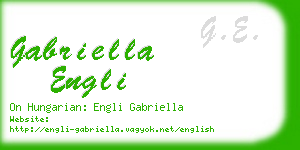 gabriella engli business card